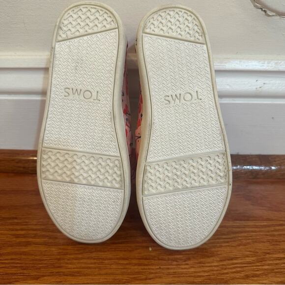 TOMS Sneakers Cherry Print Bow Toms sz 11 Sneakers - Picture 9 of 9